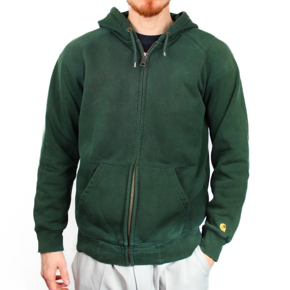 Carhartt Basic Sweatjacke - Farbe: Green - Größe: L - vintageR2