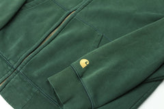 Carhartt Basic Sweatjacke - Farbe: Green - Größe: L - vintageR2