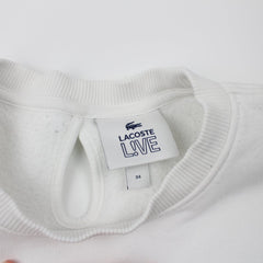 Lacoste L!VE Sweater - Farbe: White - Größe: S - vintageR2