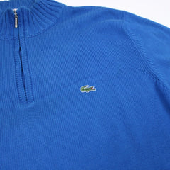 Lacoste Vintage Knit Troyer - Farbe: RoyalBlue - Größe: M - vintageR2