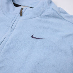 Nike Fleecejacke - Farbe: LightSkyBlue - Größe: M - vintageR2