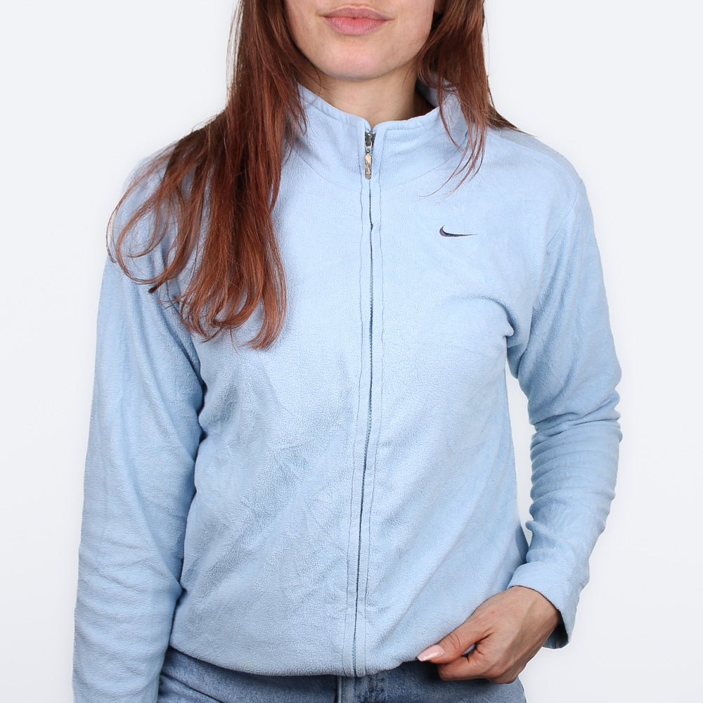 Nike Fleecejacke - Farbe: LightSkyBlue - Größe: M - vintageR2