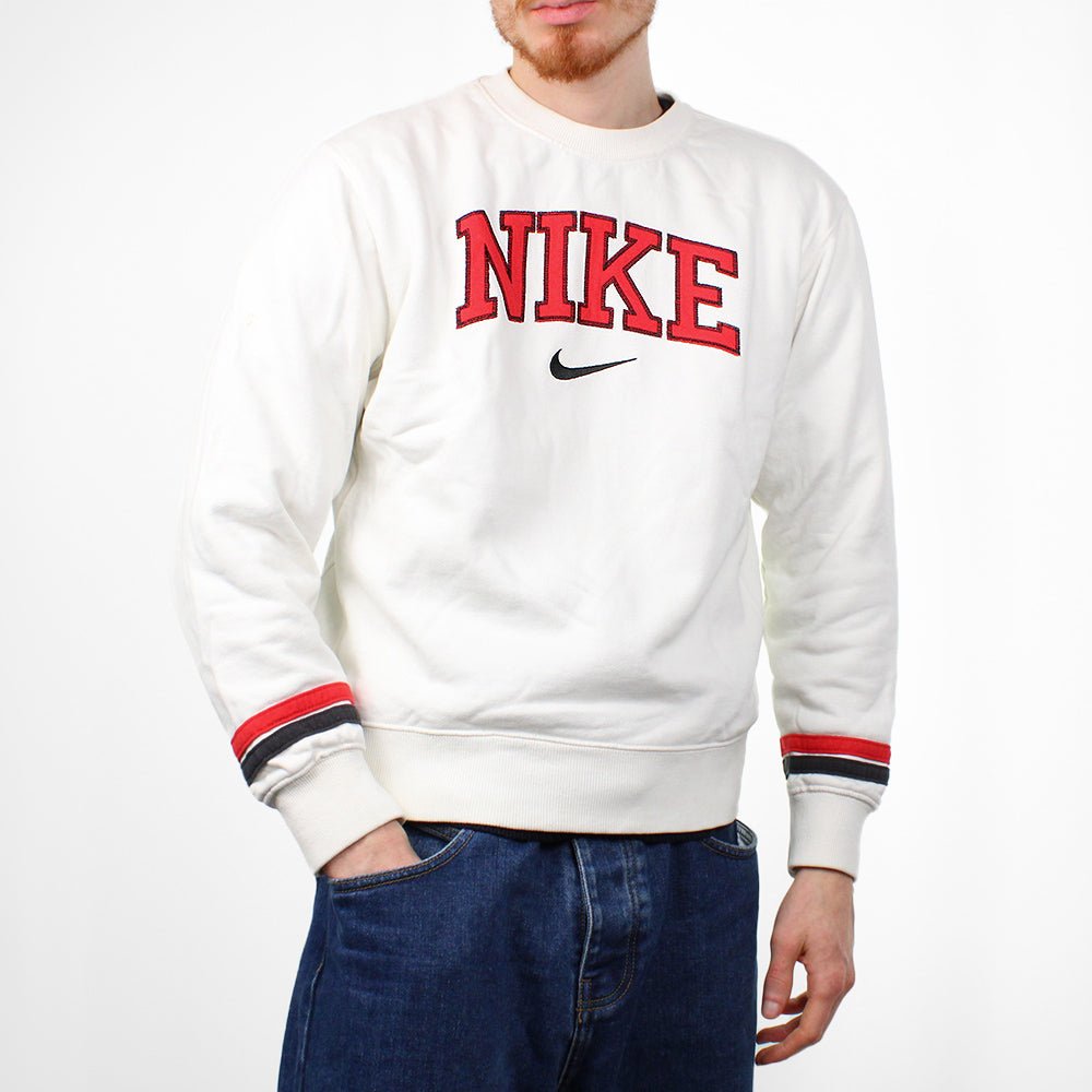 Nike Spellout Sweatshirt - Farbe: Beige - Größe: XL - VintageR2
