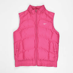 Nike Vintage Daunenweste - Farbe: Pink - Größe: M - VintageR2