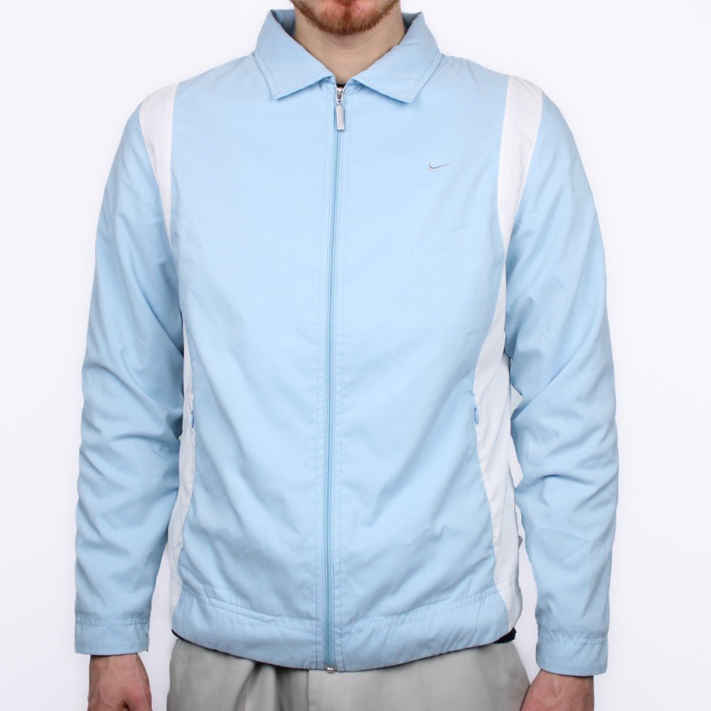Nike Vintage Solo Swoosh Harrington - Farbe: LightSkyBlue - Größe: L - vintageR2