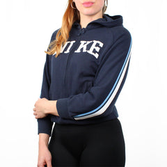 Nike Vintage Spellout Swetjacke - Farbe: Navy - Größe: S - VintageR2