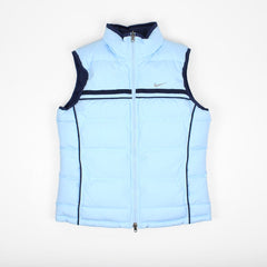Nike Vintage Wendeweste in babyblau - Farbe: LightSkyBlue - Größe: M - VintageR2