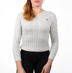 Ralph Lauren Pullover mit Zopfmuster - Farbe: Grey - Größe: XS - VintageR2