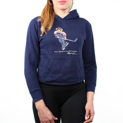 Ralph Lauren Teddybär Ice Hockey Hoodie - Farbe: Navy - Größe: XS - VintageR2
