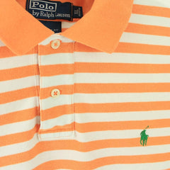 Ralph Lauren Vintage Polo Shirt - Farbe: Orange - Größe: XL - vintageR2