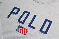 Ralph Lauren Vintage Spellout Sweater - Farbe: Grey - Größe: M - vintageR2