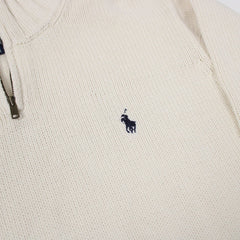 Ralph Lauren Vintage Troyer - Farbe: Beige - Größe: M - vintageR2