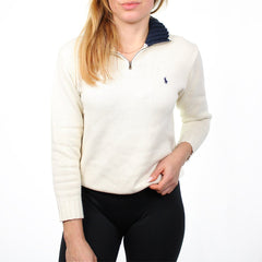 Ralph Lauren Vintage Troyer - Farbe: Beige - Größe: M - vintageR2