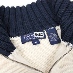 Ralph Lauren Vintage Troyer - Farbe: Beige - Größe: M - vintageR2